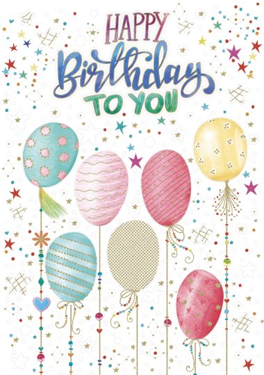  - Allgemeine Kollektion-Hauptdevisen - Geburtstag - KK hoch Happy Birthday
