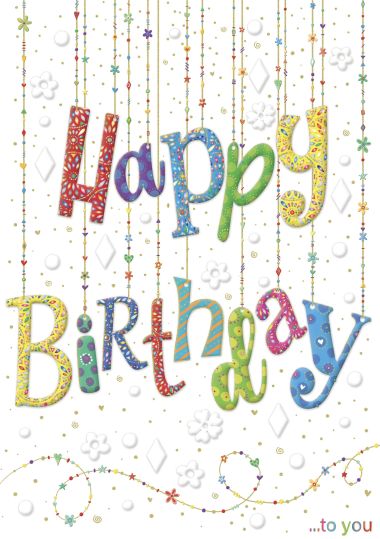  - Allgemeine Kollektion-Hauptdevisen - Geburtstag - KK hoch Happy Birthday