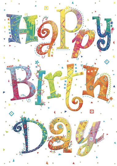  - Allgemeine Kollektion-Hauptdevisen - Geburtstag - KK hoch Happy Birthday
