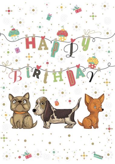  - Allgemeine Kollektion-Hauptdevisen - Geburtstag - KK hoch Happy Birthday