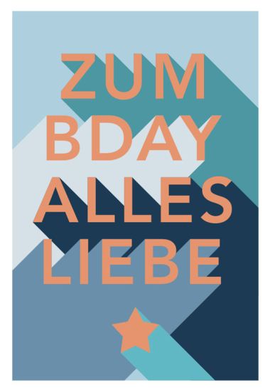  - Allgemeine Kollektion-Hauptdevisen - Geburtstag - KK hoch Happy Birthday