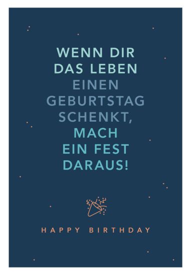  - Allgemeine Kollektion-Hauptdevisen - Geburtstag - KK hoch Happy Birthday