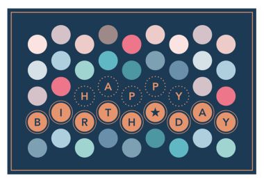  - Allgemeine Kollektion-Hauptdevisen - Geburtstag - wfa KK quer Happy Birthday