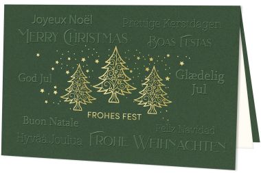  - Grusskarten f&uuml;r Firmen - auf Wunsch mit Eindruck erh&auml;ltlich - Weihnachten/Neujahr - IND.KARTEN WEIHNACHTEN