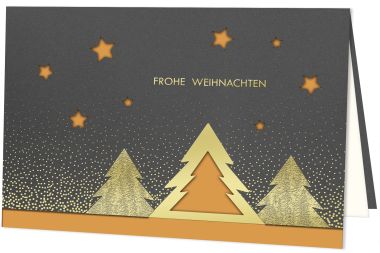  - Grusskarten f&uuml;r Firmen - auf Wunsch mit Eindruck erh&auml;ltlich - Weihnachten/Neujahr - IND.KARTEN WEIHNACHTEN