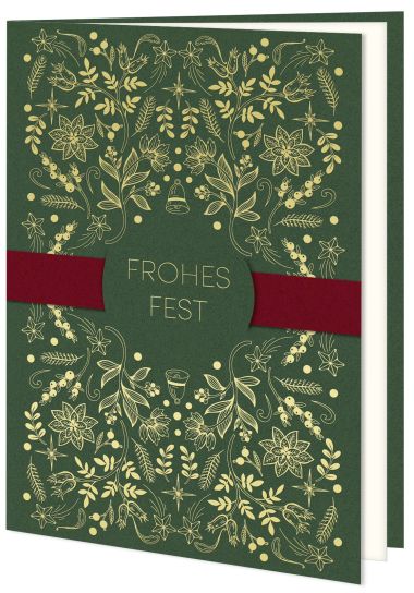  - Grusskarten f&uuml;r Firmen - auf Wunsch mit Eindruck erh&auml;ltlich - Weihnachten/Neujahr - Ind.Karten Weihnachten