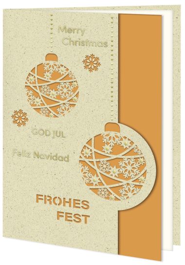  - Grusskarten f&uuml;r Firmen - auf Wunsch mit Eindruck erh&auml;ltlich - Weihnachten/Neujahr - Ind.Karten Weihnachten