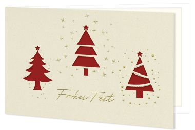  - Grusskarten f&uuml;r Firmen - auf Wunsch mit Eindruck erh&auml;ltlich - Weihnachten/Neujahr - IND.KARTEN WEIHNACHTEN