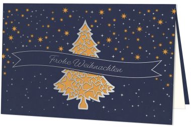  - Grusskarten f&uuml;r Firmen - auf Wunsch mit Eindruck erh&auml;ltlich - Weihnachten/Neujahr - Ind.Karten Weihnachten