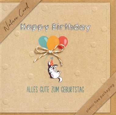  - Allgemeine Kollektion-Hauptdevisen - Geburtstag - KK quadratisch Happy Birthday