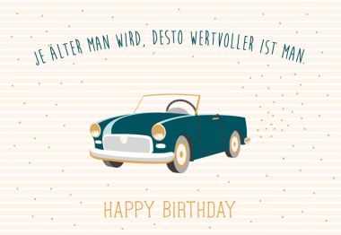  - Allgemeine Kollektion-Hauptdevisen - Geburtstag - wfa KK quer Happy Birthday