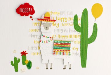  - Allgemeine Kollektion-Hauptdevisen - Geburtstag - wfa KK quer Happy Birthday