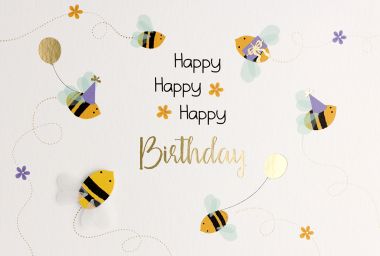  - Allgemeine Kollektion-Hauptdevisen - Geburtstag - wfa KK quer Happy Birthday