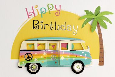  - Allgemeine Kollektion-Hauptdevisen - Geburtstag - wfa KK quer Happy Birthday