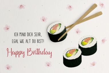  - Allgemeine Kollektion-Hauptdevisen - Geburtstag - wfa KK quer Happy Birthday