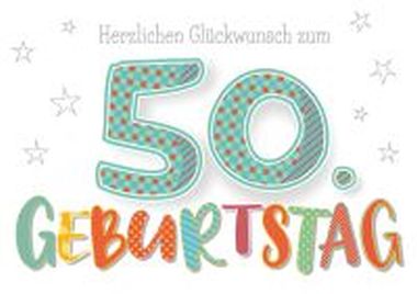  - Serien - Happy Colours - wfa KK quer Geburtstag 50.