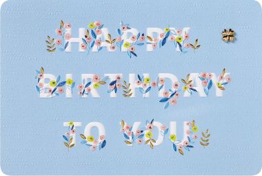  - Allgemeine Kollektion-Hauptdevisen - Geburtstag - KK quer Happy Birthday