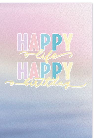  - Serien - Beautiful Green - Exklusiv - KK Happy Birthday hoch