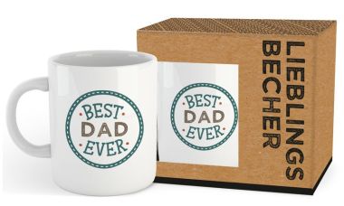  - Geschenkartikel Allgemein - Küchenartikel - Becher "Best Dad ever"