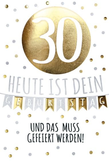  - Allgemeine Kollektion-Hauptdevisen - Geburtstag Zahlen/Drehzahlen - KK hoch Geburtstag 30.