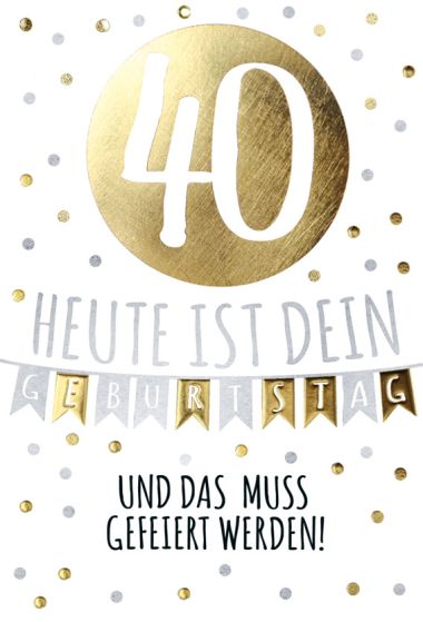  - Allgemeine Kollektion-Hauptdevisen - Geburtstag Zahlen/Drehzahlen - KK hoch Geburtstag 40.