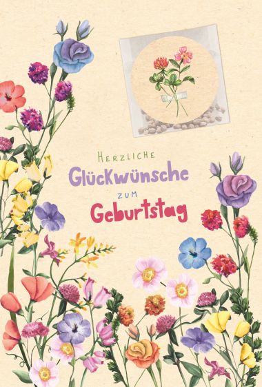  - Allgemeine Kollektion-Hauptdevisen - Geburtstag - wfa KK hoch Happy Birthday