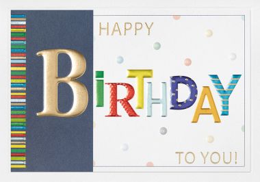  - Serien - Prisma KK hoch - KK quer Happy Birthday