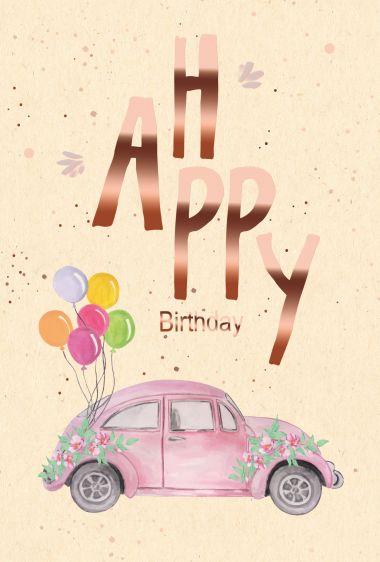  - Allgemeine Kollektion-Hauptdevisen - Geburtstag - wfa KK hoch Happy Birthday