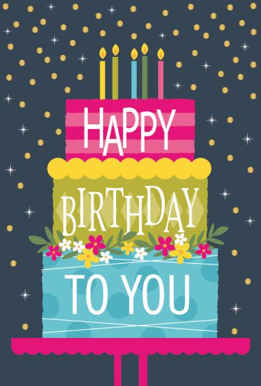  - Allgemeine Kollektion-Hauptdevisen - Geburtstag - wfa KK hoch Happy Birthday