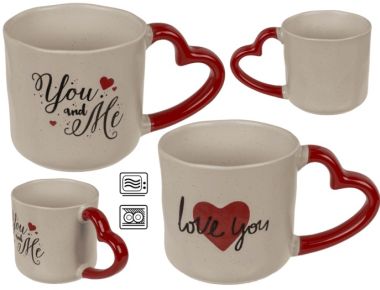  - Saison-Kollektion - Geschenkartikel Saison - Becher aus Steingut "Love"