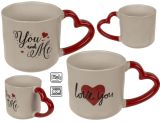 Becher aus Steingut "Love"