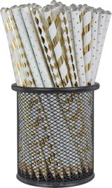 wfa Bleistifte mit Stein weiss/gold