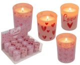 Kerze im Glas "Love"