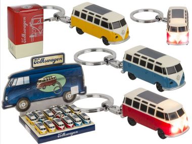  - Geschenkartikel Allgemein - Schlüsselanhänger - Schlüsselanhänger Modellauto VW T1 Bus