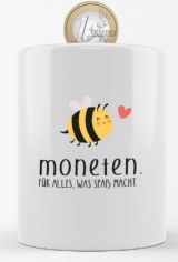 Keramikspardose "Moneten"