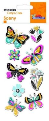 wfa 3D Sceny Sticker Schmetterling
