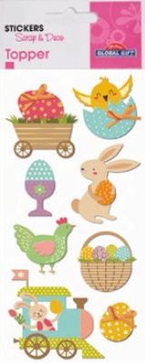 3D Topper Sticker Ostern