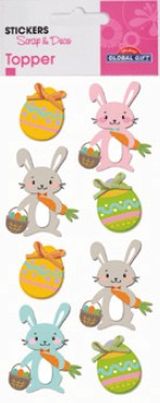 3D Topper Sticker Osterhase