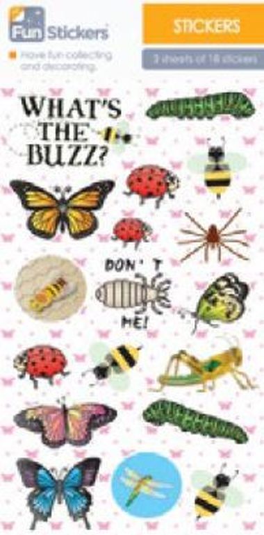  - Geschenkartikel Allgemein - Stickers - wfa Sticker Insects&Butterflies