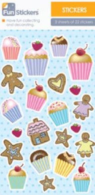  - Geschenkartikel Allgemein - Stickers - wfa Sticker Cupcakes