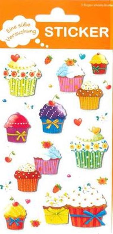  - Geschenkartikel Allgemein - Stickers - Sticker Cup Cakes
