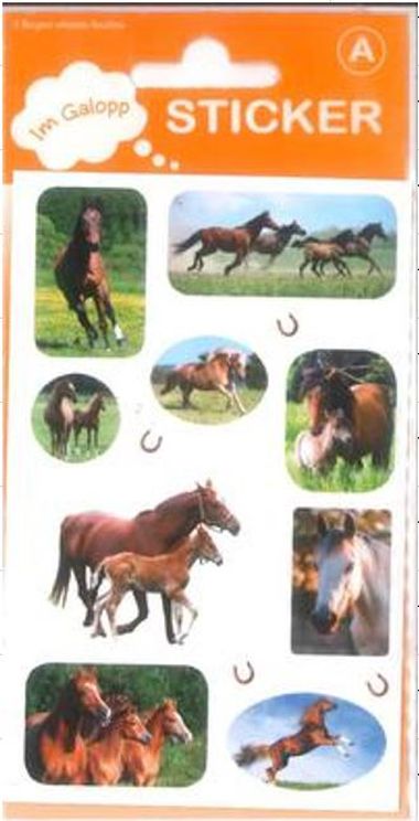  - Geschenkartikel Allgemein - Stickers - wfa Sticker Pferde