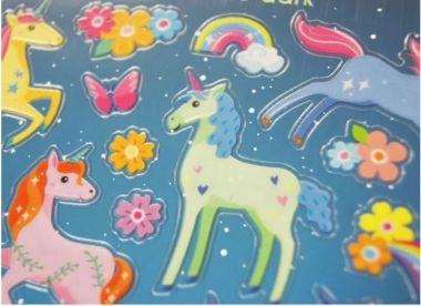  - Geschenkartikel Allgemein - Stickers - Classy Stickers Einhorn Glow