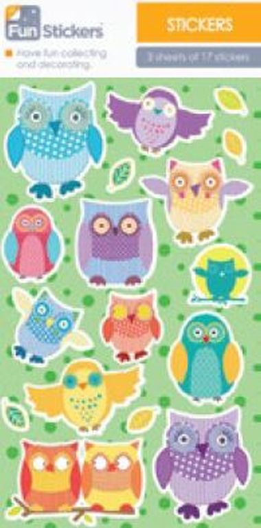 - Geschenkartikel Allgemein - Stickers - wfa Sticker Bright Owls