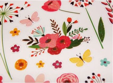  - Geschenkartikel Allgemein - Stickers - Classy Stickers Blumenwiese