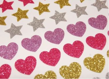  - Geschenkartikel Allgemein - Stickers - Classy Stickers Sterne und Herzen
