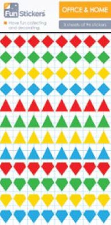  - Geschenkartikel Allgemein - Stickers - wfa Sticker Coloured Shapes