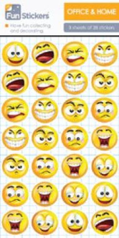  - Geschenkartikel Allgemein - Stickers - wfa Sticker Smile Faces