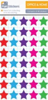 wfa Sticker Coloured Stars