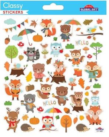 wfa Classy Stickers Waldtiere